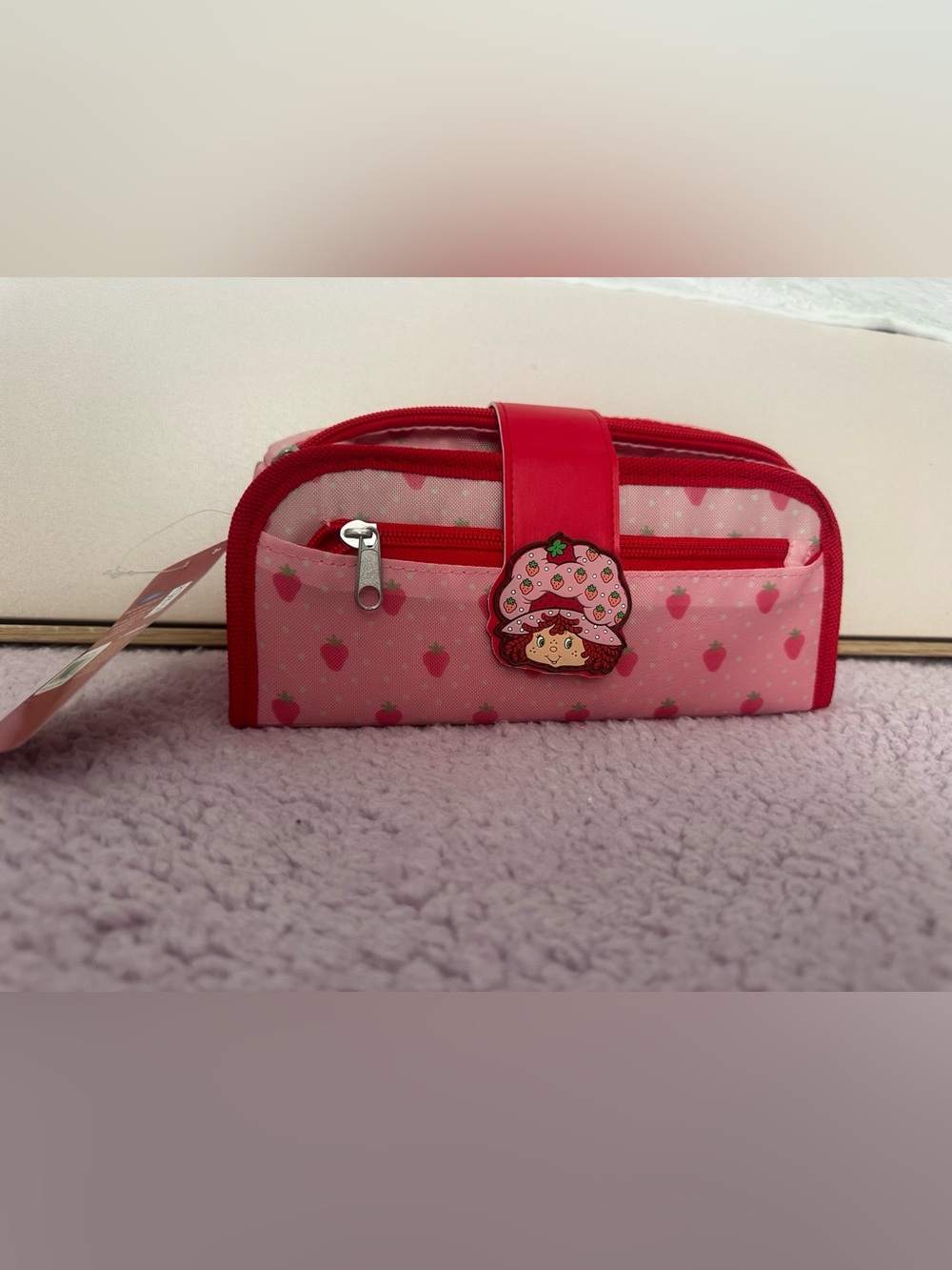 Strawberry shortcake Print Pink & Red Pencil Case